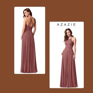 Azazie Celyn bridesmaid dress | color: Dusty Rose | size: 4